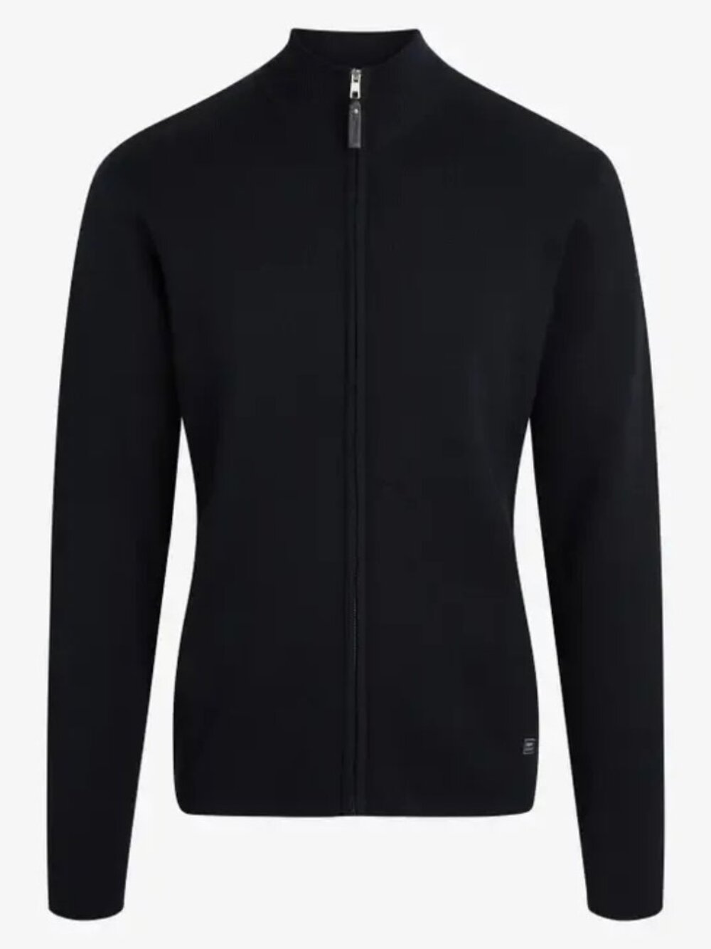 Signal Clothing Navy Mock Neck Knit Zip Up Jacket/4733